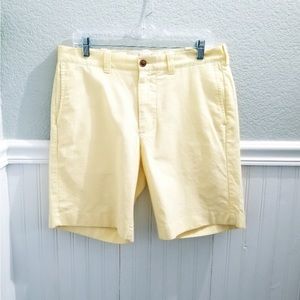 J Crew Mens Shorts Oxford Yellow 32
